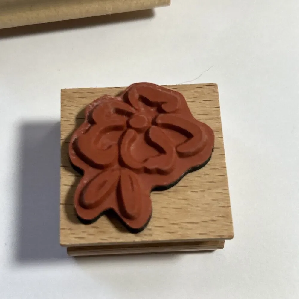 Lot of 5 Rubber Stamps-Floral-If Friends Were Flowers I'd Pick You-Daisy-Jars